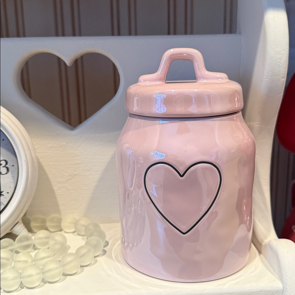 Rae Dunn Iridescent Pink Canister